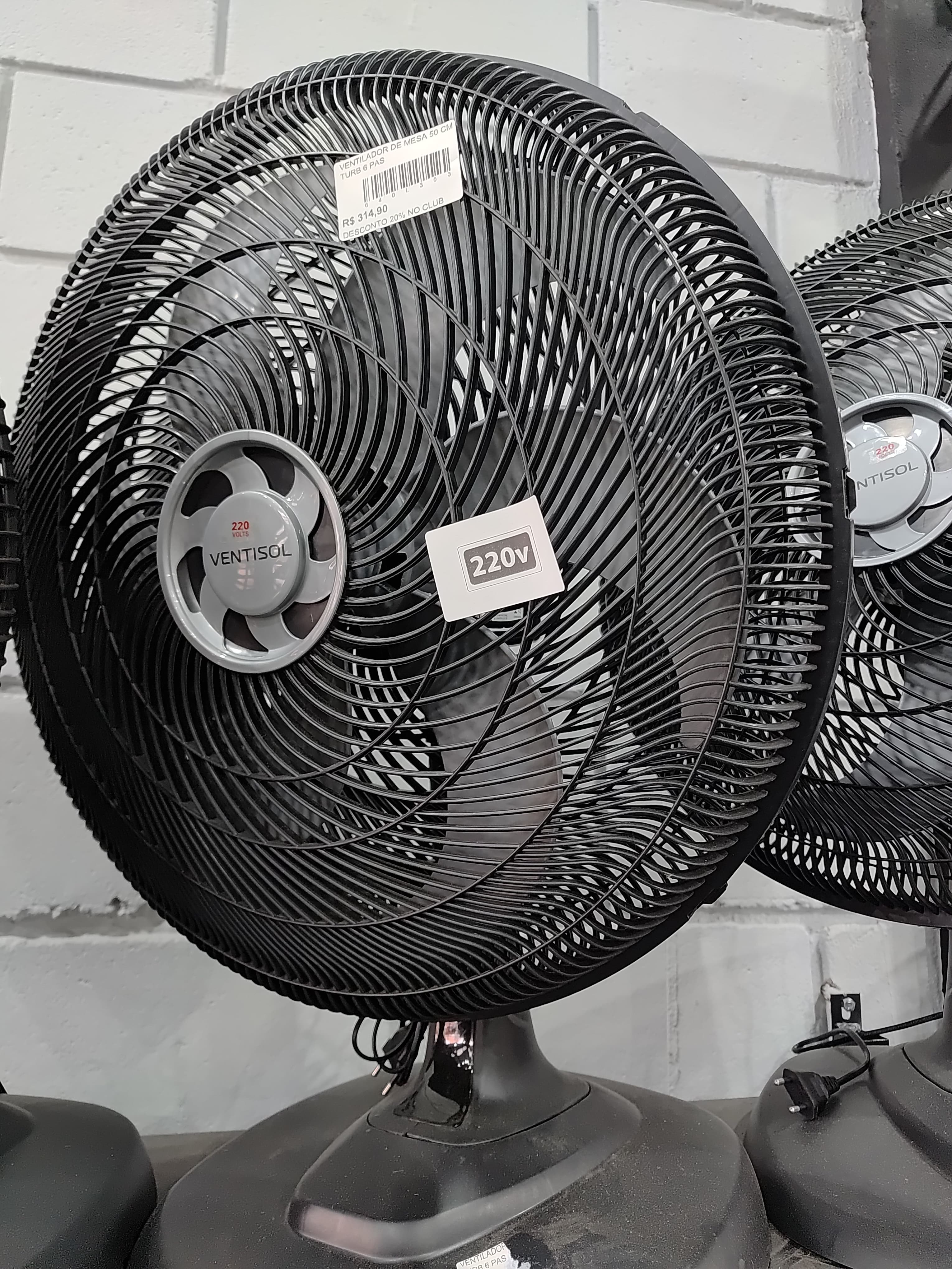 VENTILADOR DE MESA 50 CM TURB 6 PAS - 1